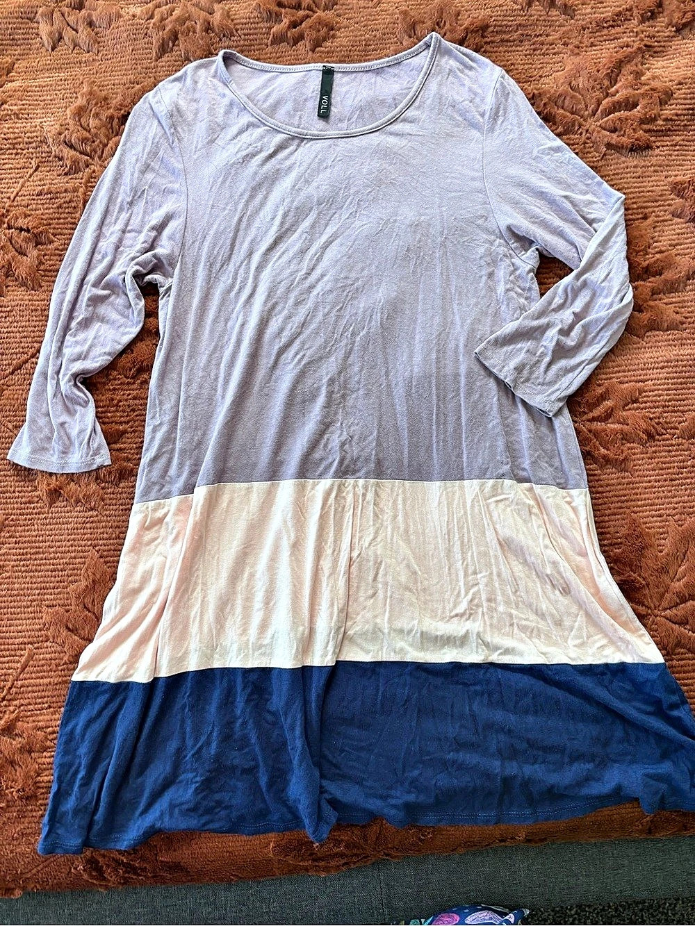 VOLL Color Block Swing Top